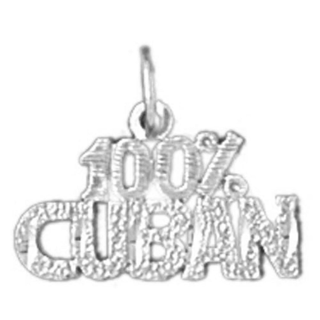 Sterling Silver 100% Cuban Pendant