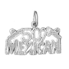 14K or 18K Gold 50% Mexican Pendant