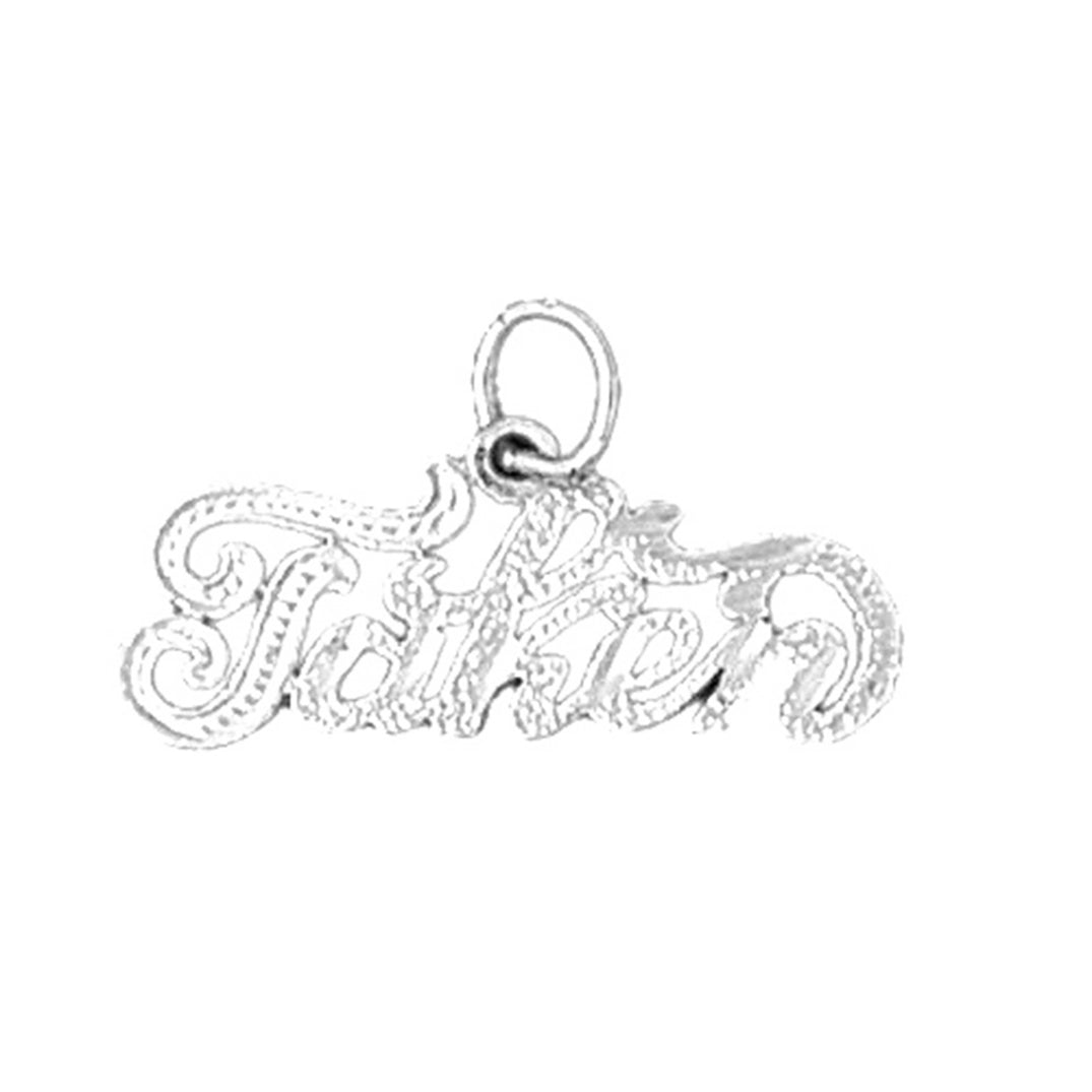 Sterling Silver Saying Pendant