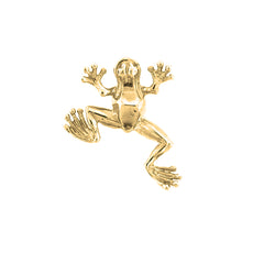 Yellow Gold-plated Silver Frog Pendant