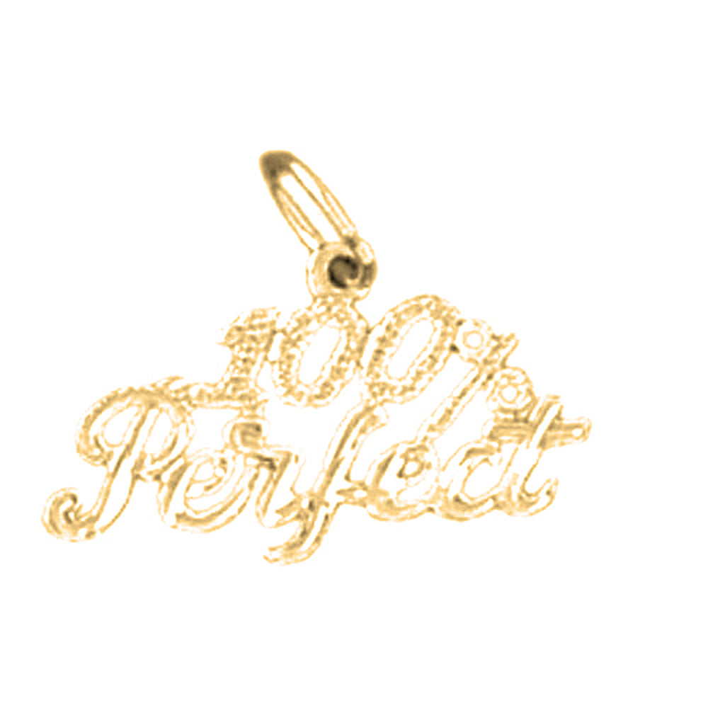 Yellow Gold-plated Silver 100% Perfect Saying Pendant