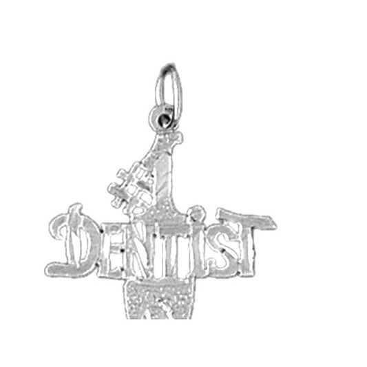 Sterling Silver #1 Dentist Pendant