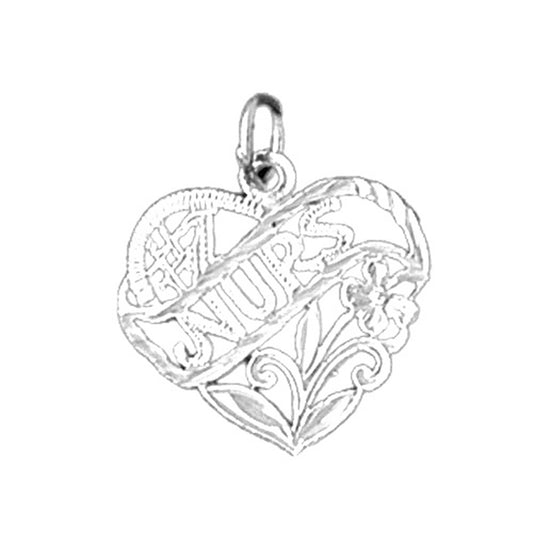 Sterling Silver #1 Nurse Pendant