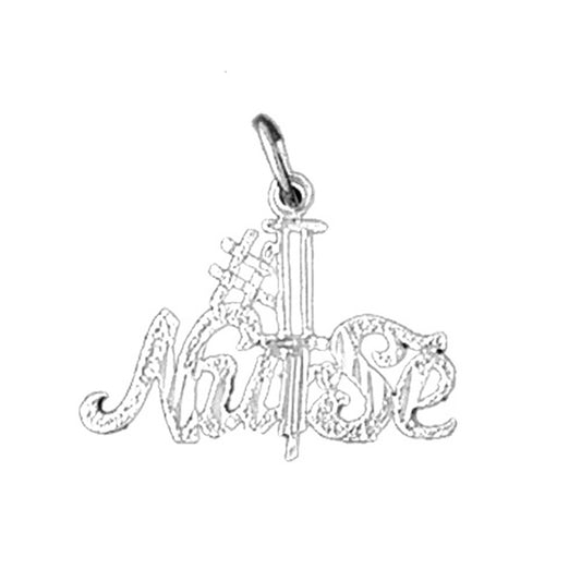 Sterling Silver #1 Nurse Pendant