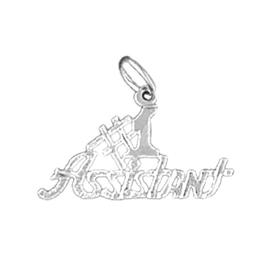 Sterling Silver #1 Assitant Pendant