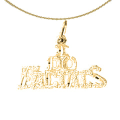 Sterling Silver I Do Facials Pendant (Rhodium or Yellow Gold-plated)
