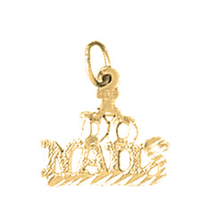 Yellow Gold-plated Silver I Do Nails Pendant