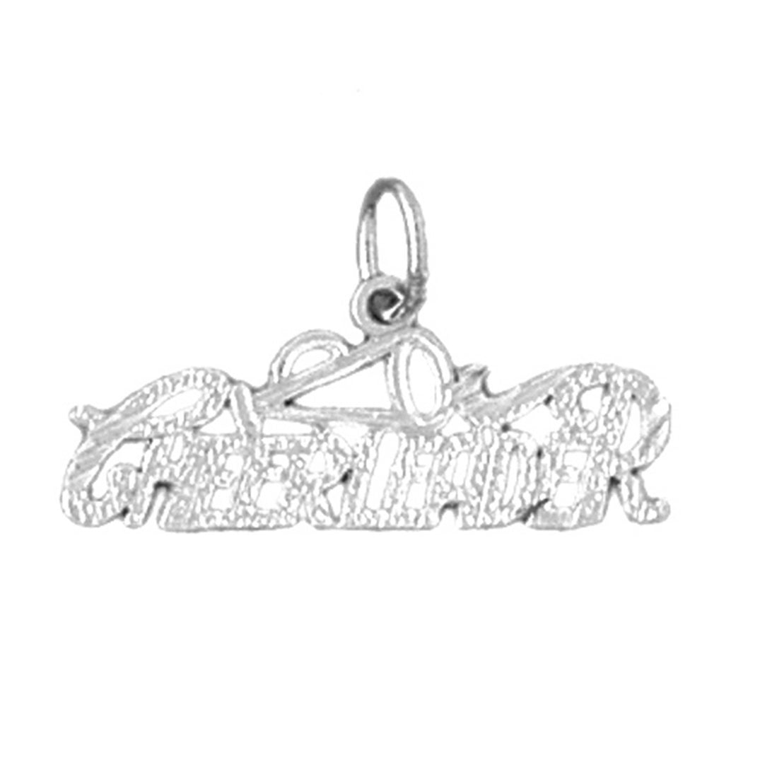 Sterling Silver Cheerleader Pendant