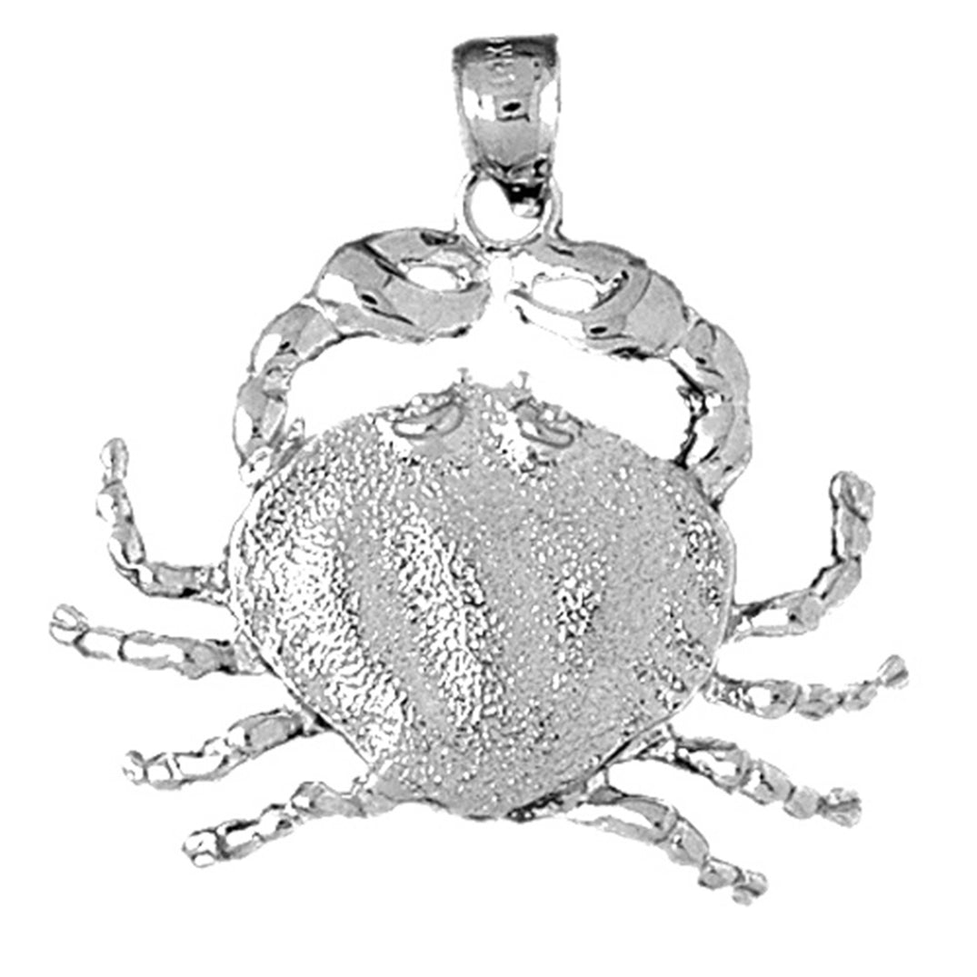 Sterling Silver Crab Pendant