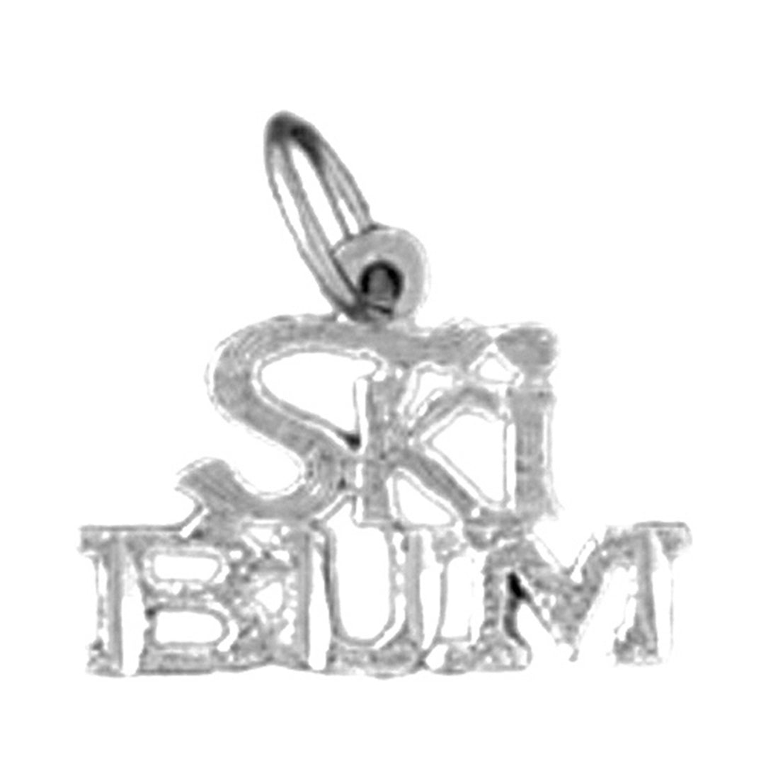 Sterling Silver Ski Bum Pendant