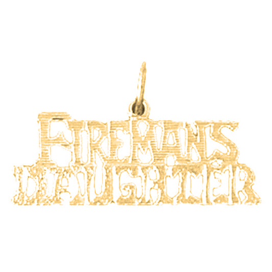 Yellow Gold-plated Silver Fireman's Daughter Pendant