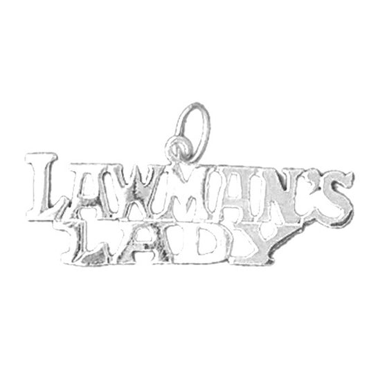 Sterling Silver Lawman's Lady Pendant