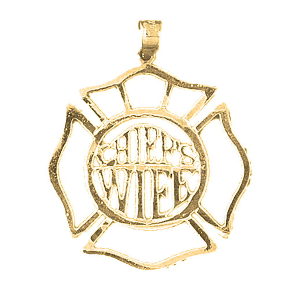 Yellow Gold-plated Silver Chief's Wife Pendant