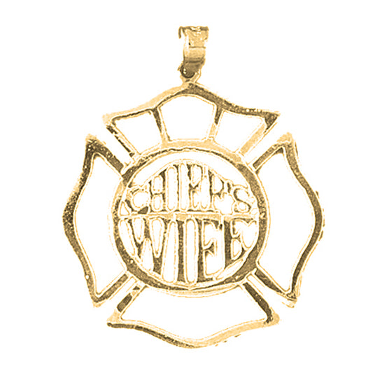 Yellow Gold-plated Silver Chief's Wife Pendant