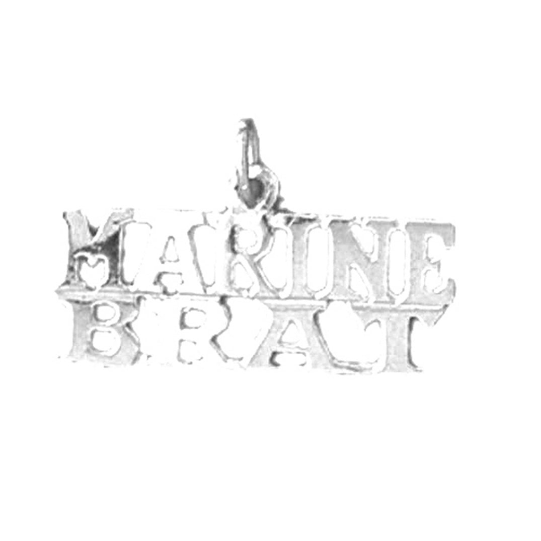 Sterling Silver Marine Brat Pendant