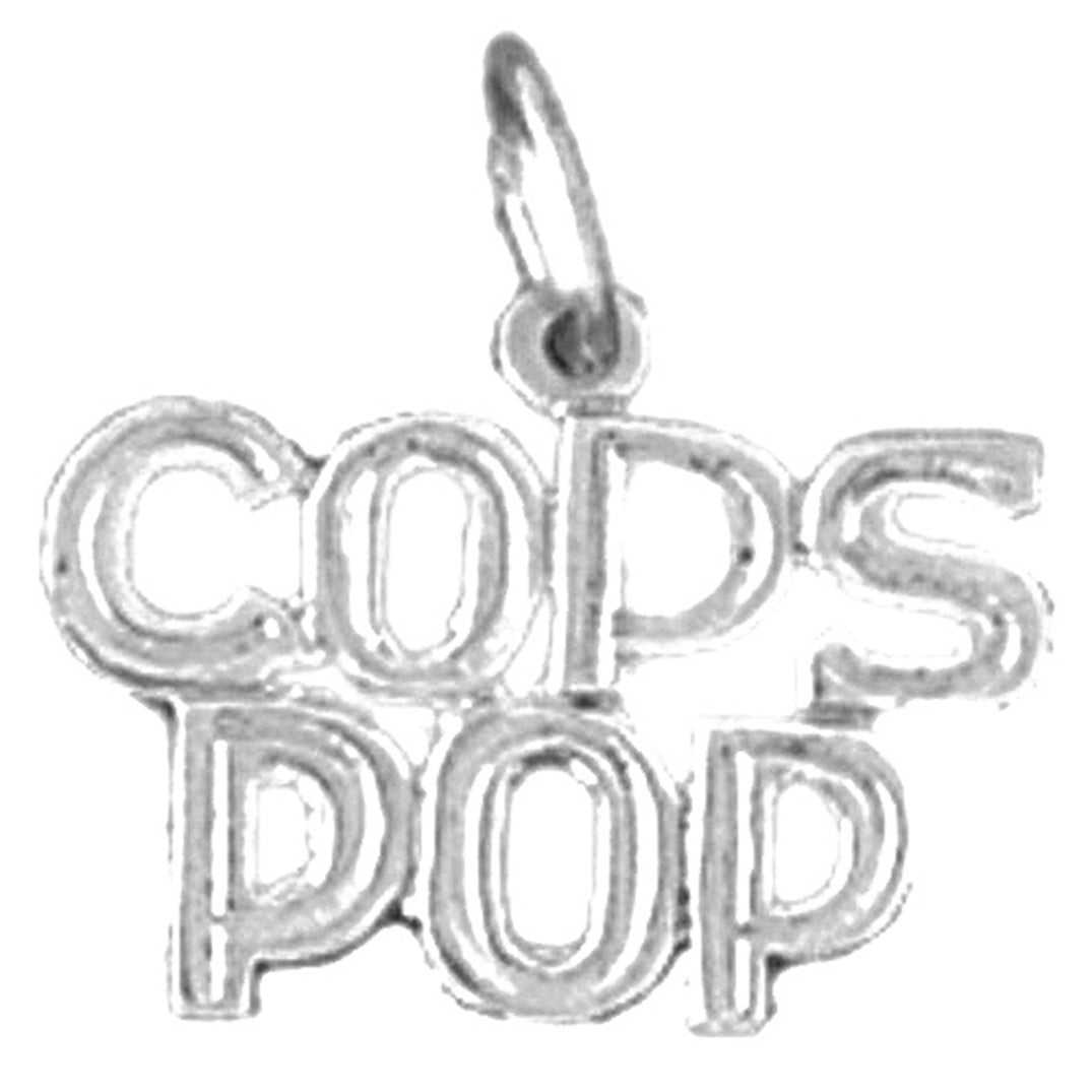 Sterling Silver Cops Pop Pendant
