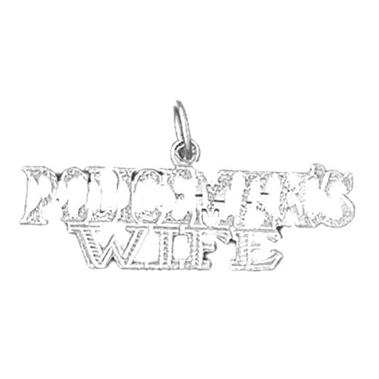 Sterling Silver Policeman's Wife Pendant