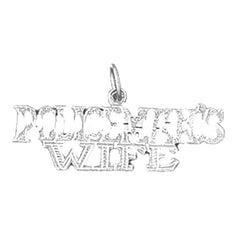 Sterling Silver Policeman's Wife Pendant