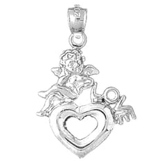 Sterling Silver Love With Heart Pendant