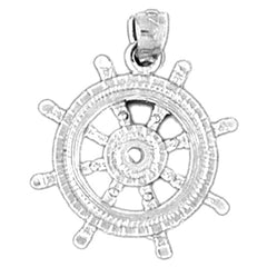 Sterling Silver Wheel Pendant
