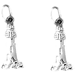 Sterling Silver 20mm Light Tower Earrings