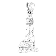 Sterling Silver Light Tower Pendant