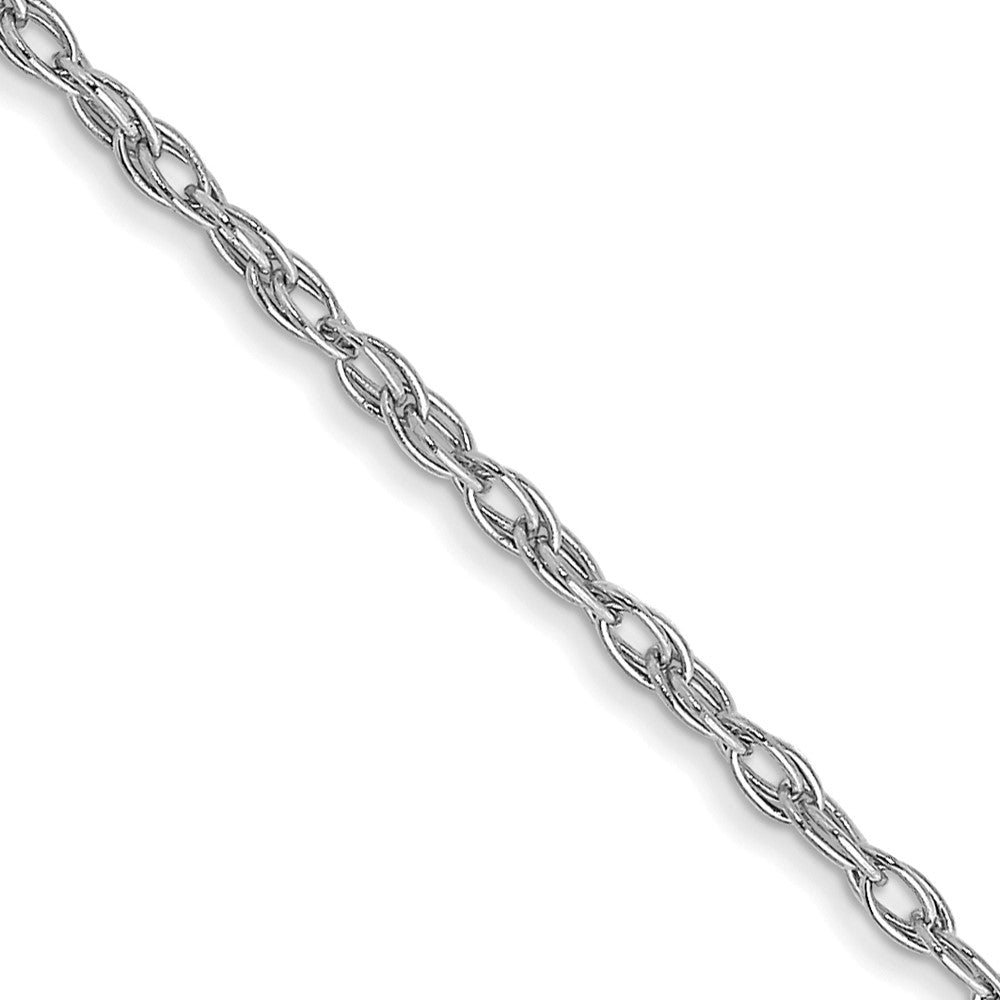 14K White Gold 1.35mm Cable Rope Chain