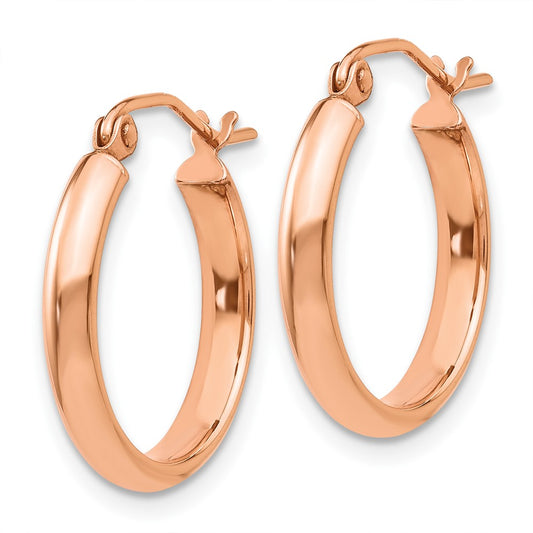 10K Rose Gold Hoop Earrings