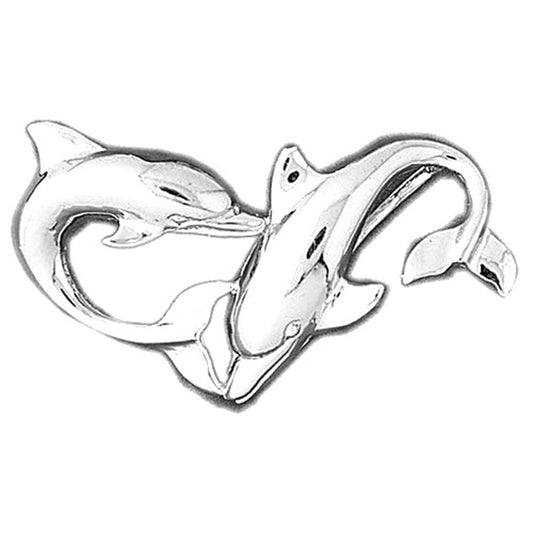 Sterling Silver Dolphin Pendant