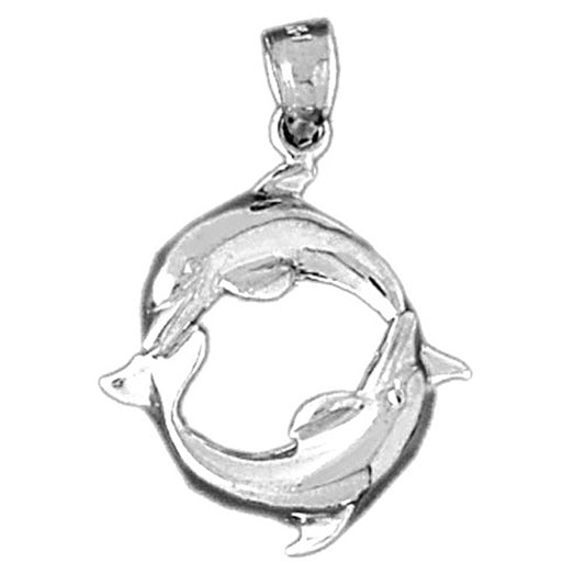 Sterling Silver Dolphin Pendant