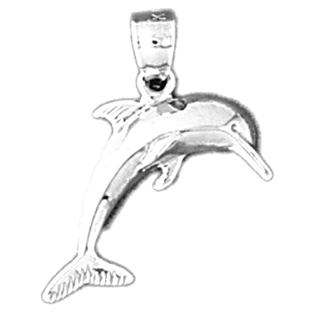 Sterling Silver Dolphin Pendant