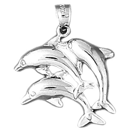 Sterling Silver Dolphin Pendant