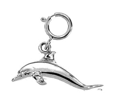 Sterling Silver 3D Dolphin Pendant