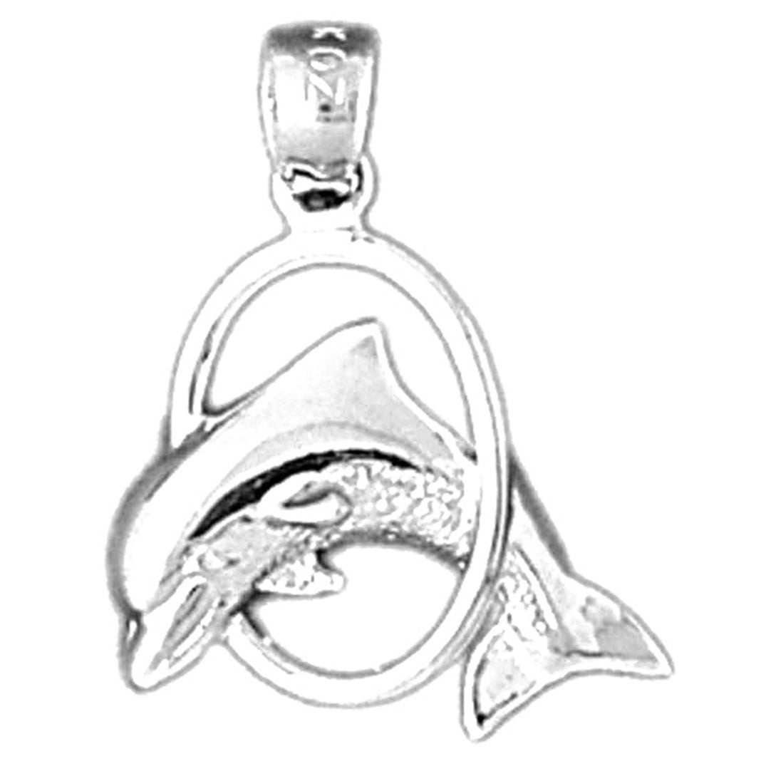 Sterling Silver Dolphin Pendant