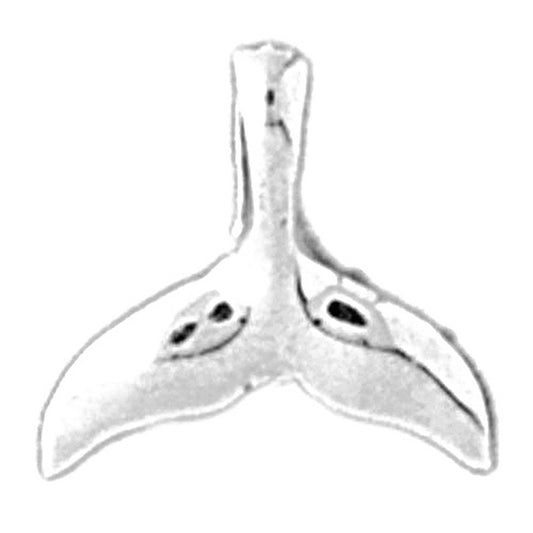 Sterling Silver Whale Tale Pendant