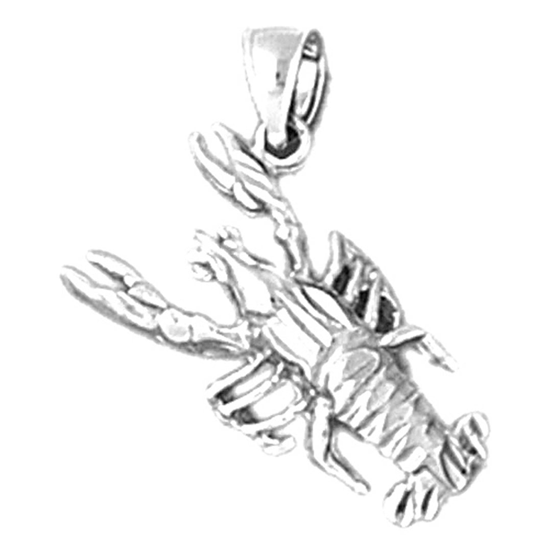Sterling Silver Lobster Pendant