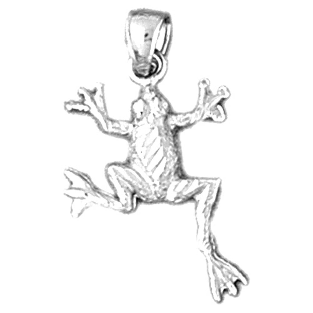 Sterling Silver Frog Pendant