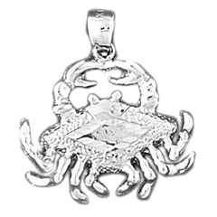 Sterling Silver Crab Pendant