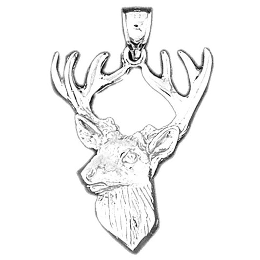 Sterling Silver Deer Pendant