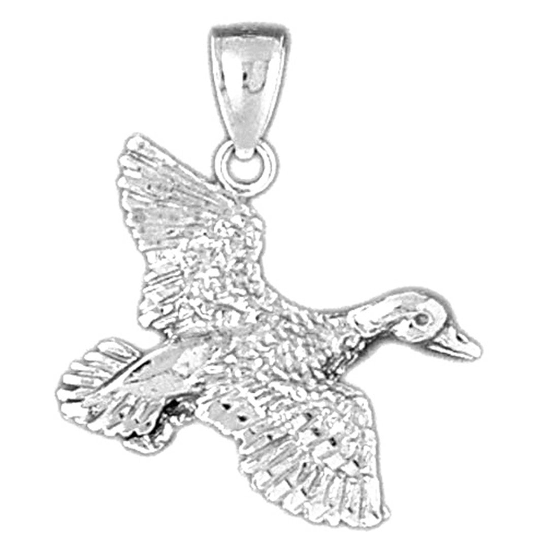 Sterling Silver Duck Pendant