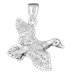 Sterling Silver Duck Pendant