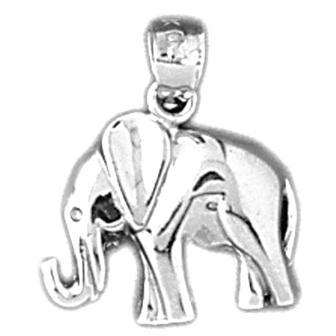 Sterling Silver Elephant Pendant