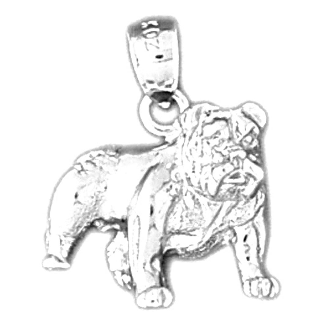 Sterling Silver Bulldog Pendant