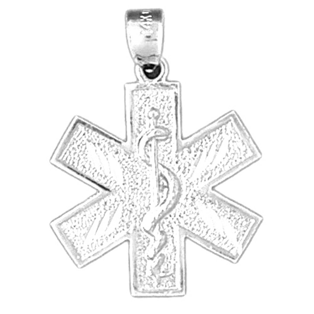 Sterling Silver Medical Symbol Pendant