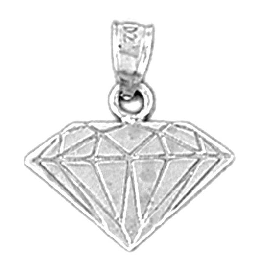 Sterling Silver Diamond Pendant