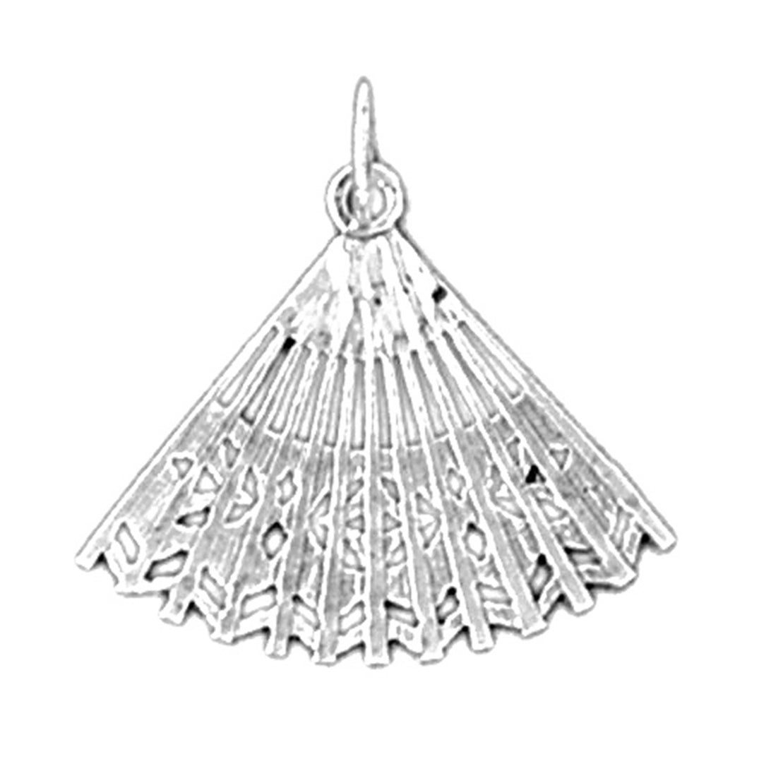 Sterling Silver Fan Pendant