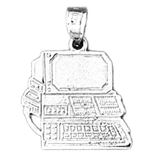 Sterling Silver Computer Pendant
