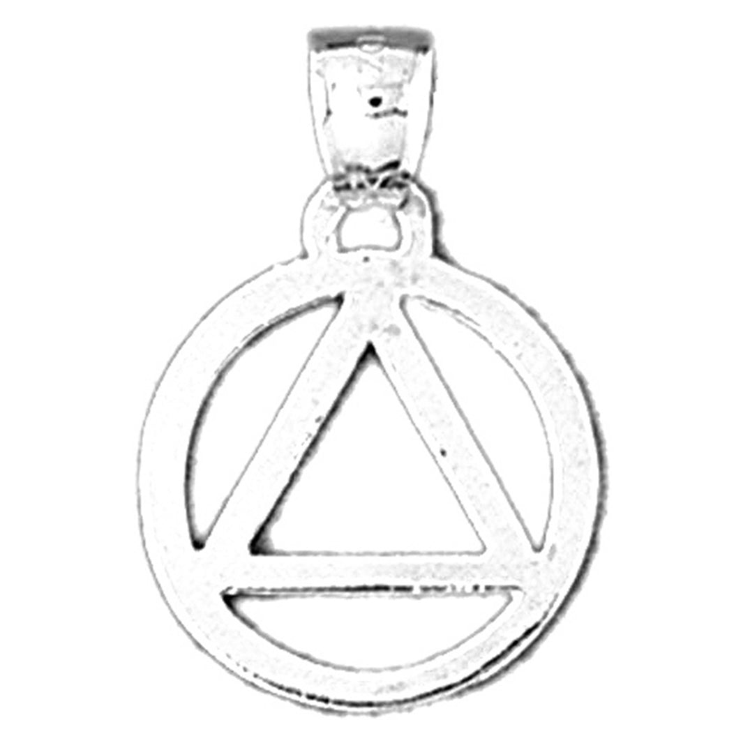 Sterling Silver Triangle Pendant