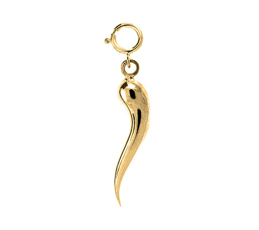 Yellow Gold-plated Silver 3D Pendant