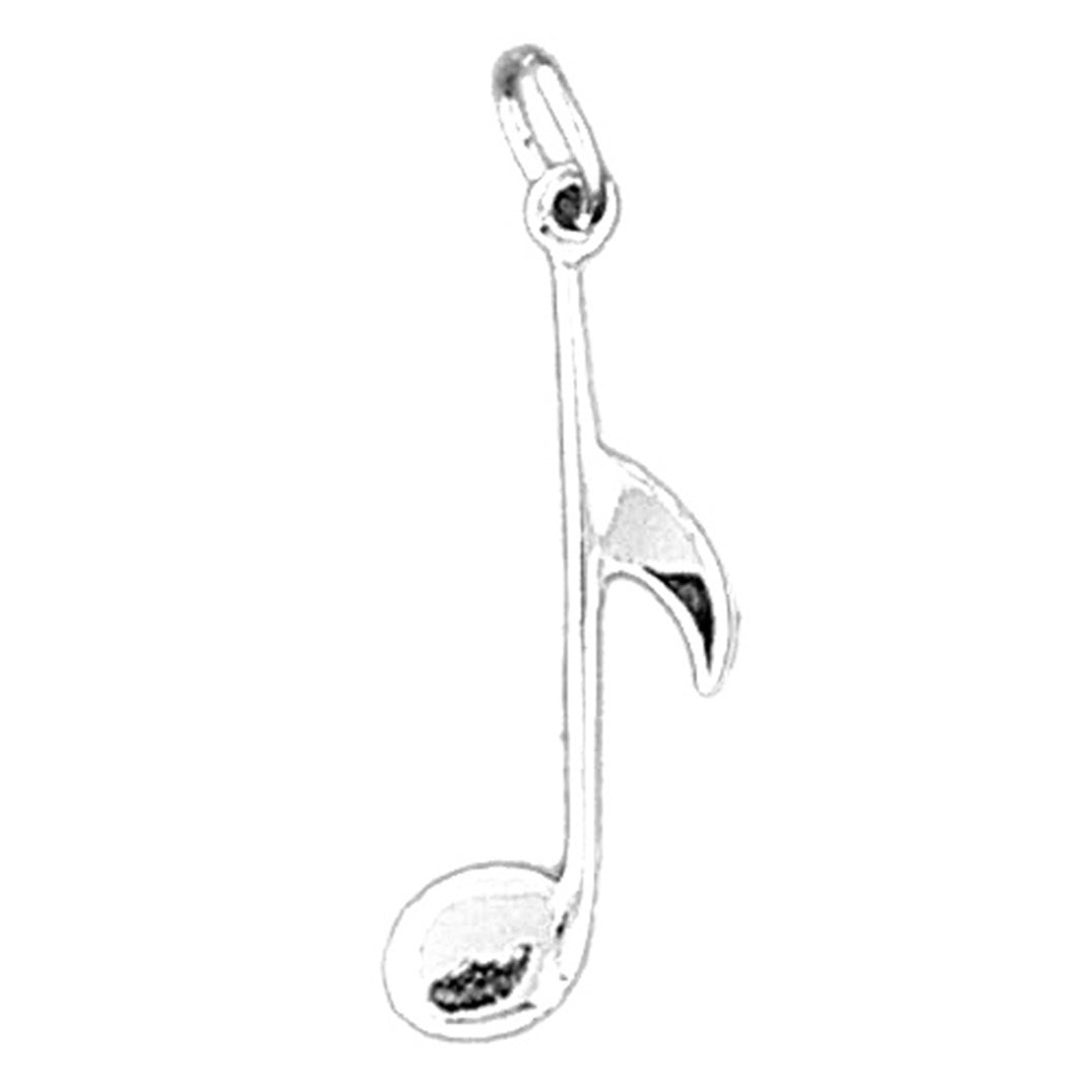 Sterling Silver Musical Symbol Pendant